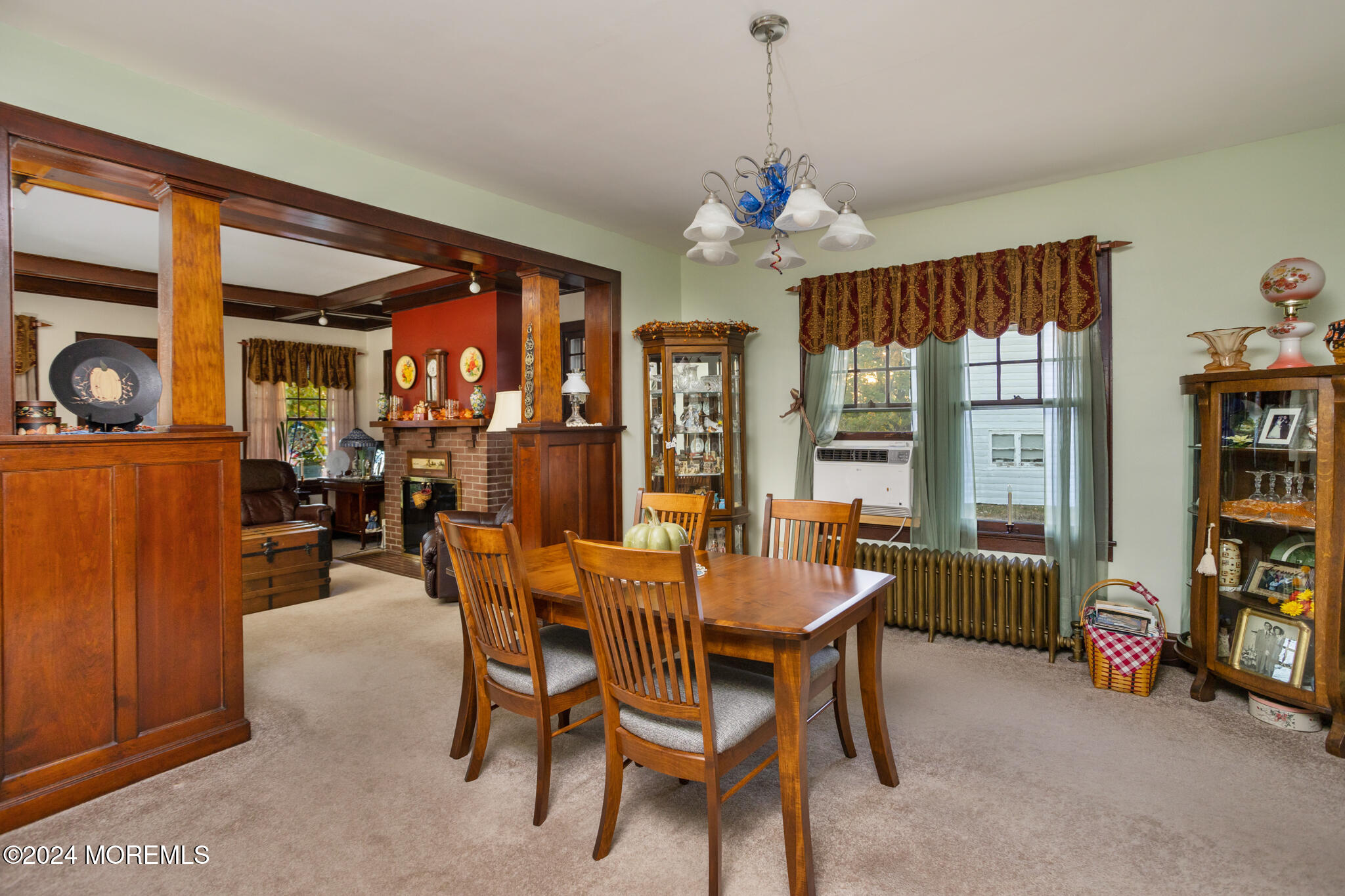2149 Jacksonville Jobstown Road Jobstown, NJ 08041 - Photo 18 of 48 a dining room with furniture large window and chandelier