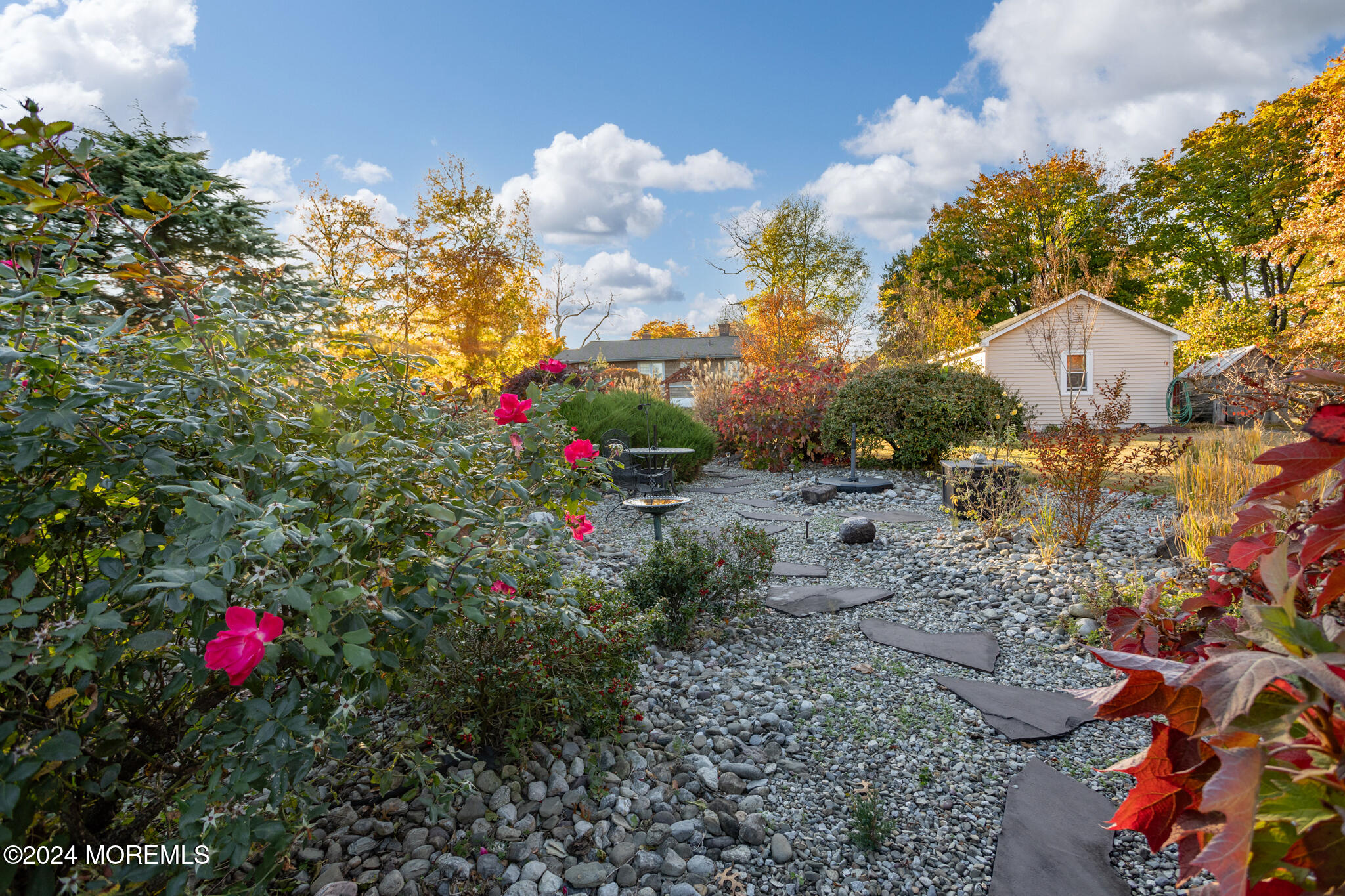 2149 Jacksonville Jobstown Road Jobstown, NJ 08041 - Photo 40 of 48 a view of a house with a yard and garden