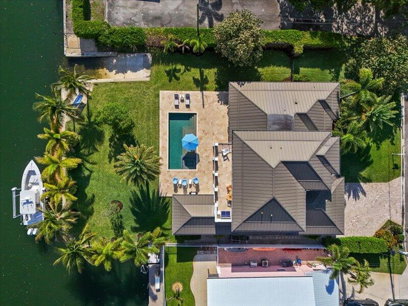 205 Body Court Jupiter, FL 33477 - Photo 6 of 75 Aerial View of home and dock