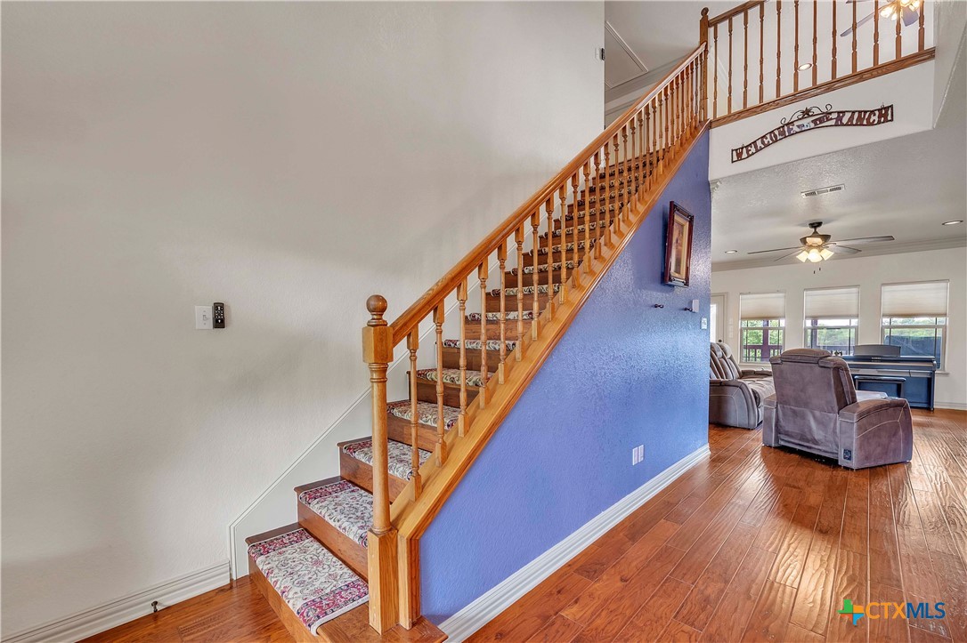 4945 Water Works Road Belton, TX 76513 - Photo 16 of 36 a view of entryway and hall with wooden floor