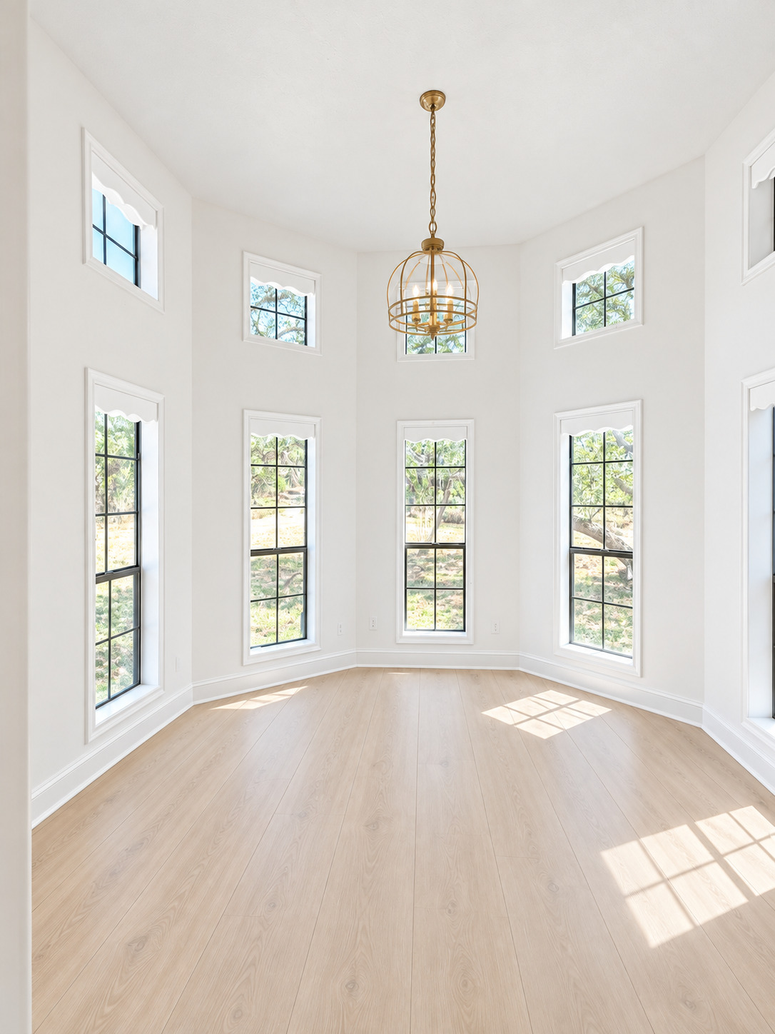 301 Shelton Ranch Road Dripping Springs, TX 78620 - Photo 5 of 20 AI enhanced photo - formal living - make ready in progress. Showing new flooring and paint (in progress).