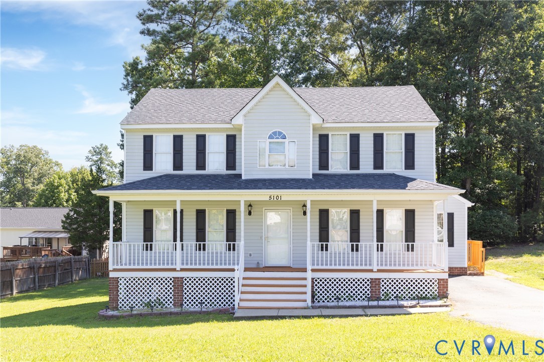 5101 Spring Bluff Road Midlothian, VA 23112 - Photo 1 of 47 Two-story residence featuring light-colored siding