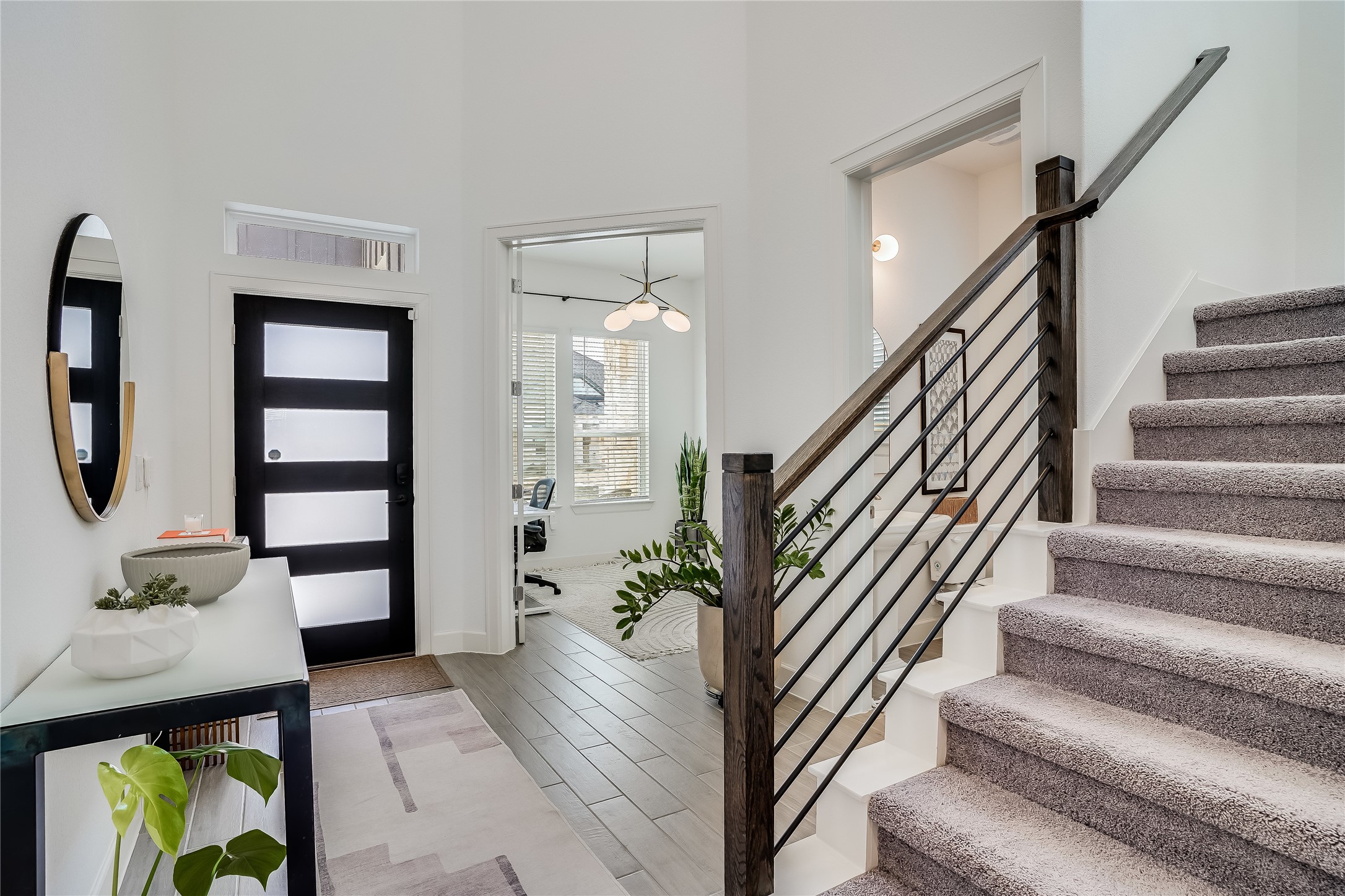 4701 Sea Salt Drive Austin, TX 78747 - Photo 27 of 29 a view of entryway and hall with wooden floor