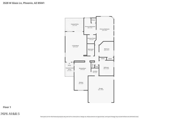 $1,955 | 3528 West Glass Lane, Phoenix, AZ 85041
