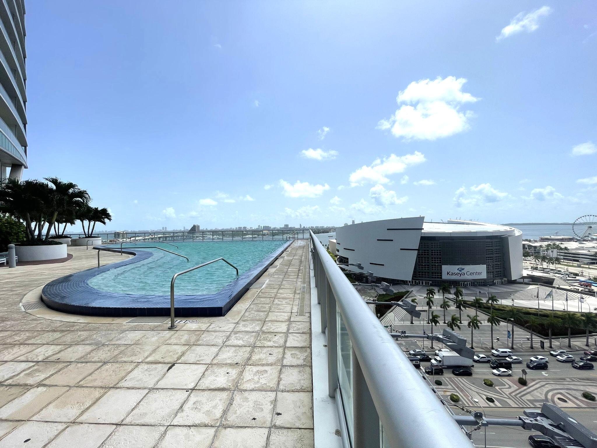 888 Biscayne Boulevard, Unit 811 Miami, FL 33132 - Photo 25 of 33 a living room with furniture and a flat screen tv