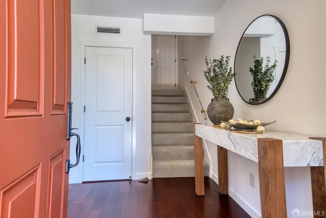 a close view of washer and dryer