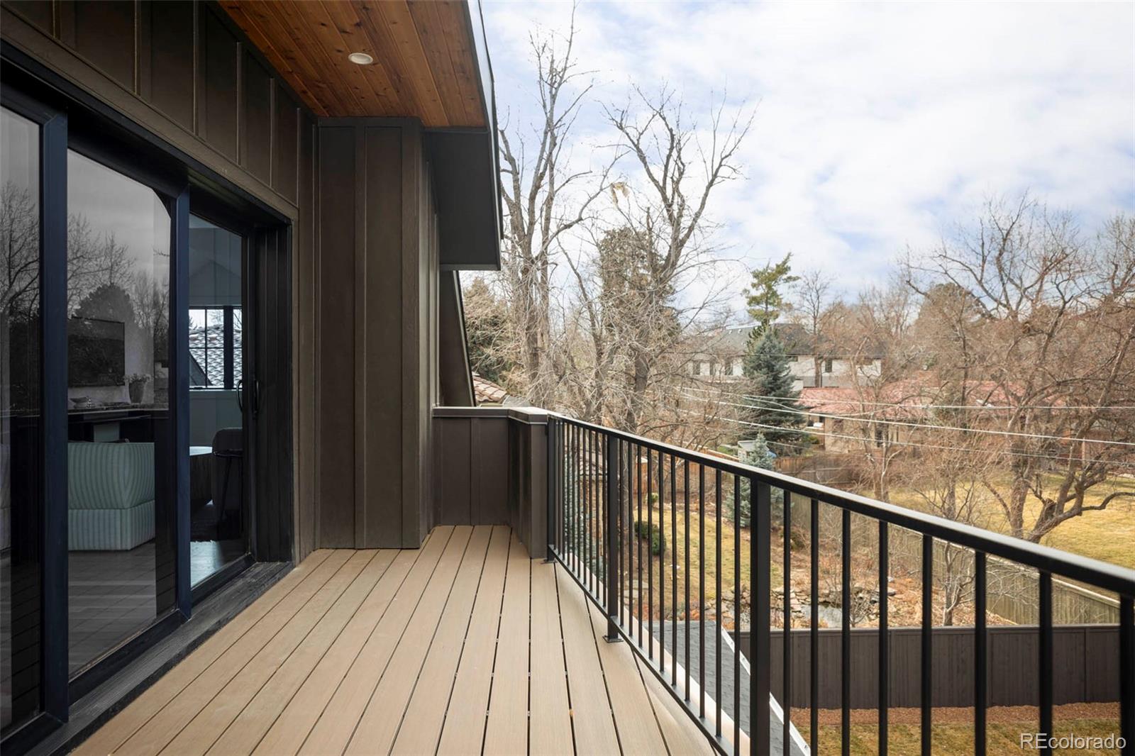 295 Kearney Street Denver, CO 80220 - Photo 28 of 41 a view of balcony with wooden floor