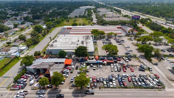 an aerial view of a city