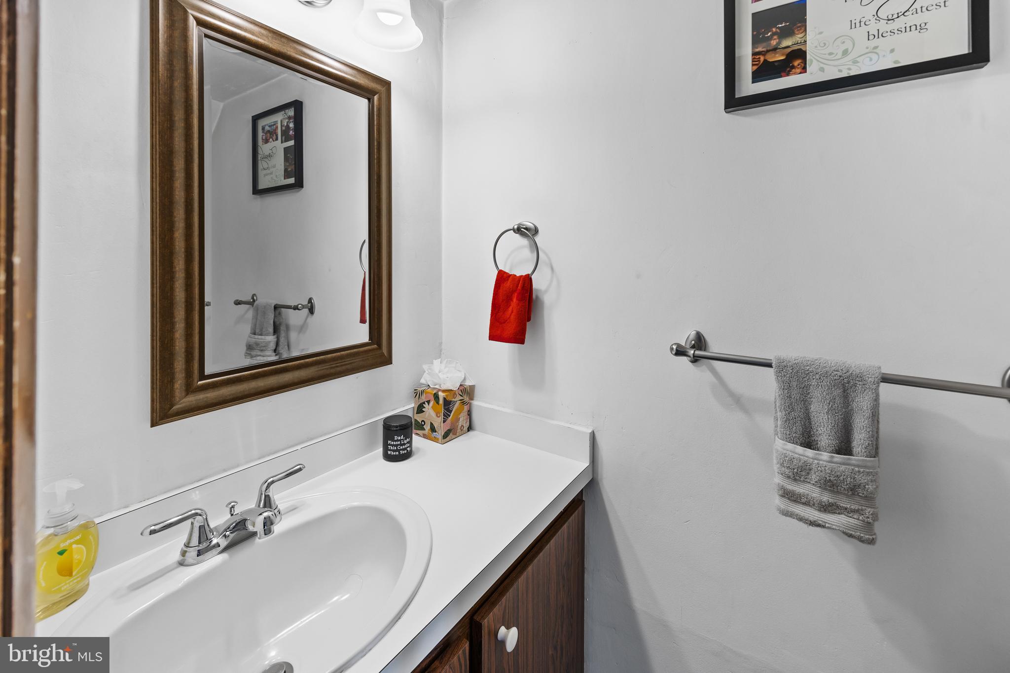 1715 Willow Place Clementon, NJ 08021 - Photo 17 of 37 a bathroom with a sink vanity and mirror