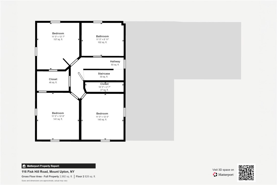 116 Fisk Hill Road Mount Upton, NY 13809 - Photo 46 of 47 second floor floor plan