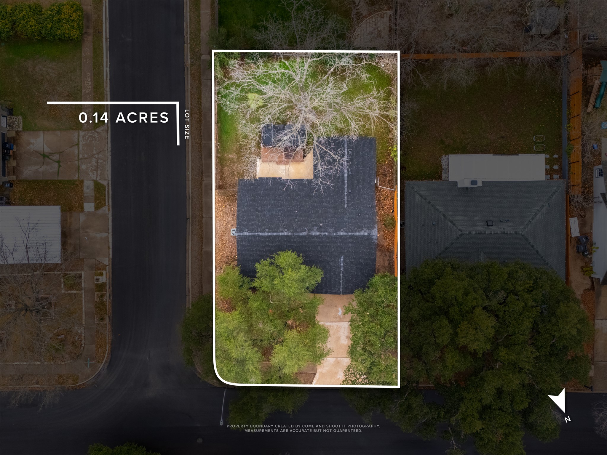 711 Buckingham Place Austin, TX 78745 - Photo 3 of 25 View of property location with property boundaries highlighted