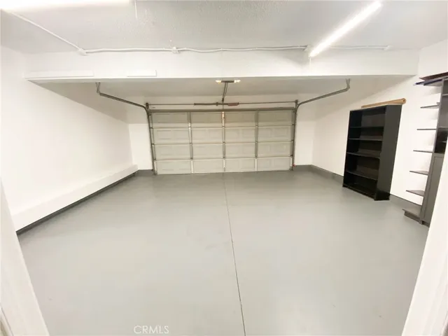 a view of a garage