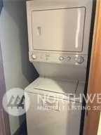 a close view of washer and dryer
