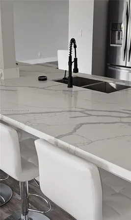 a close view of sink