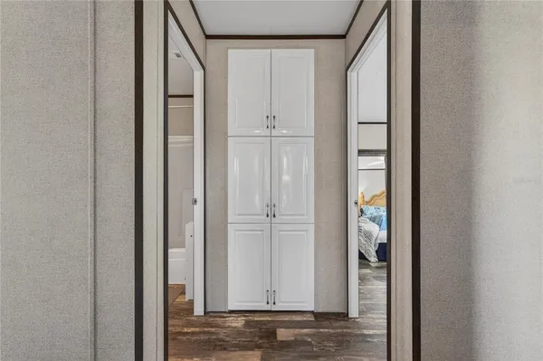 a view of front door