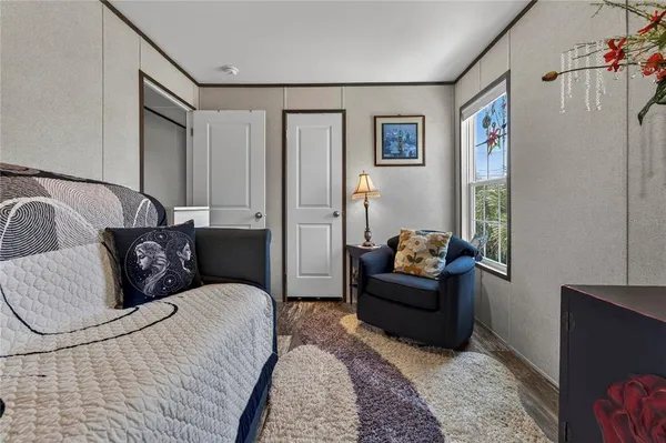 a living room with furniture and a couch