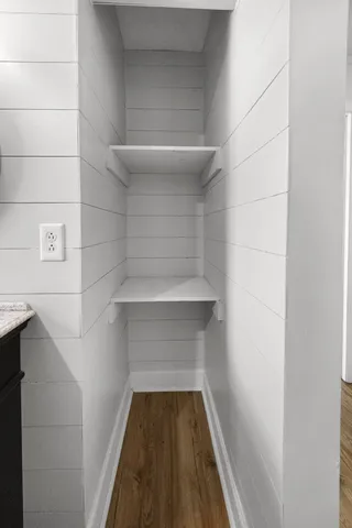 a view of a walk in closet