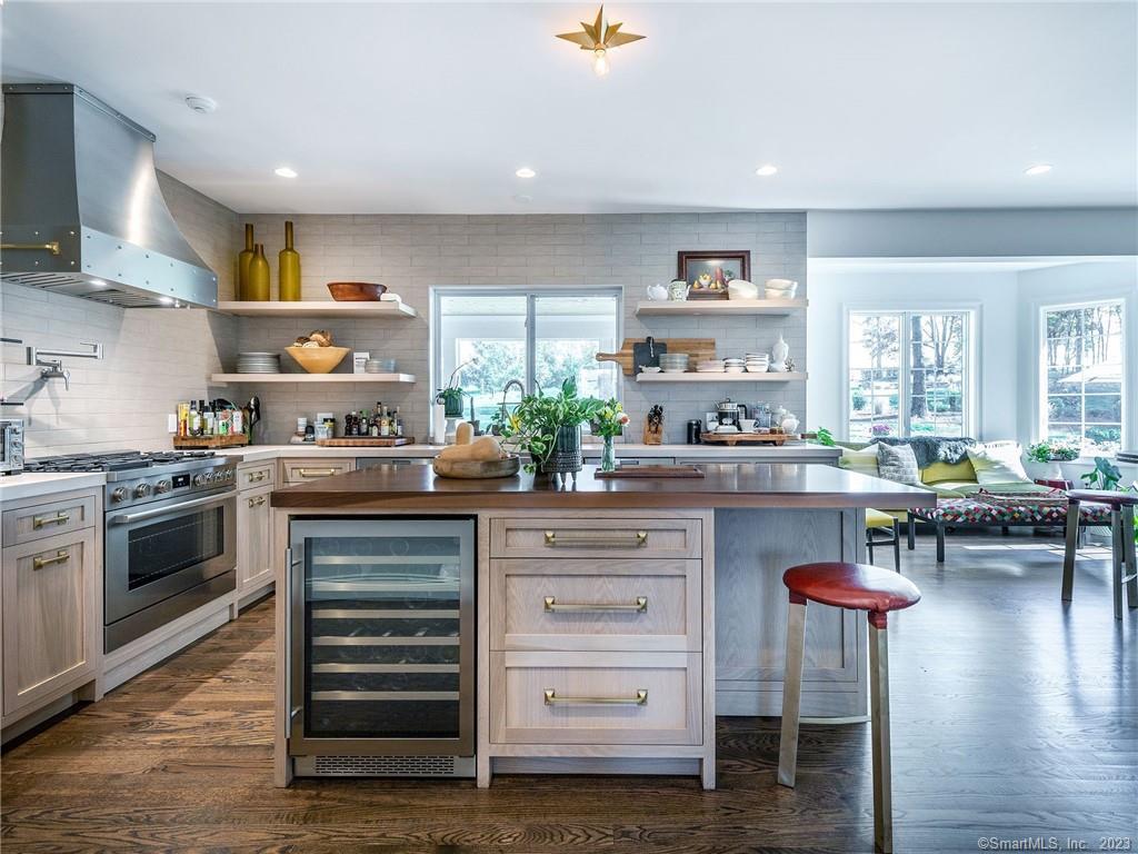 220 Painter Hill Road Roxbury, CT 06783 - Photo 10 of 40 New Kitchen, custom cerused Oak cabinets
