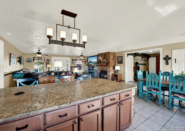 a view of a counter top space