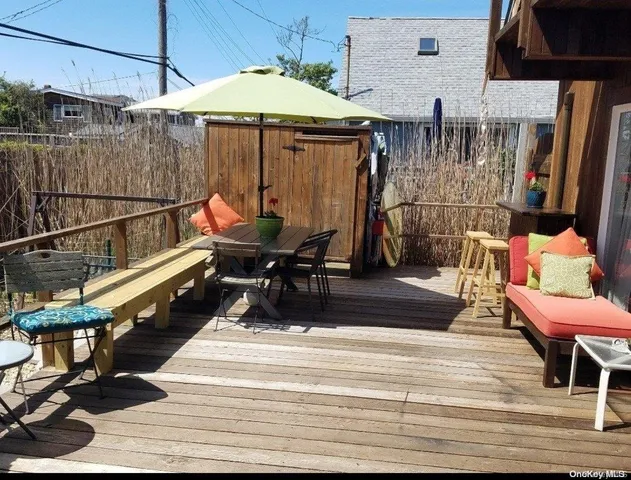a view of outdoor space with seating area
