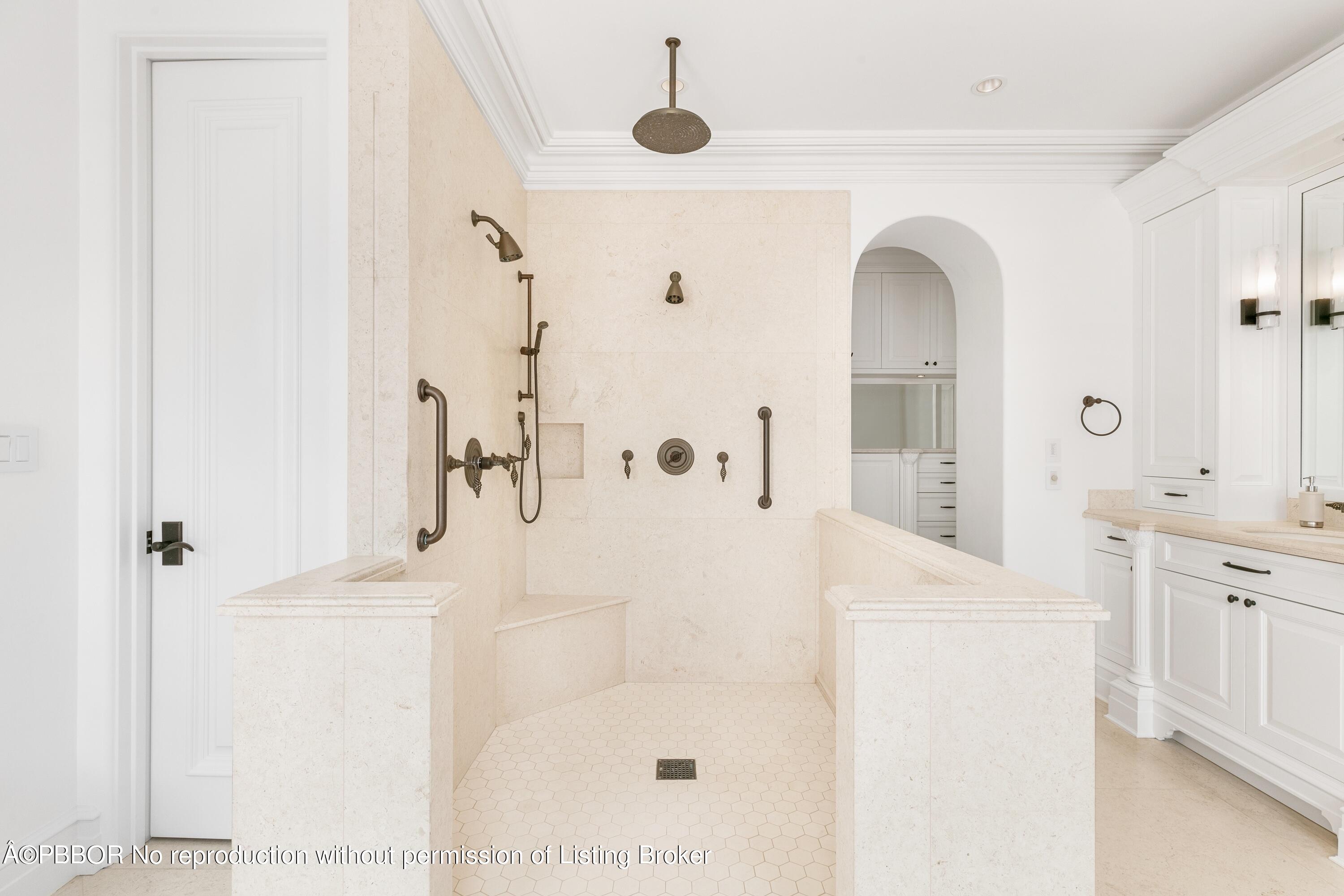 313 Dunbar Road Palm Beach, FL 33480 - Photo 32 of 73 a bathroom with a shower