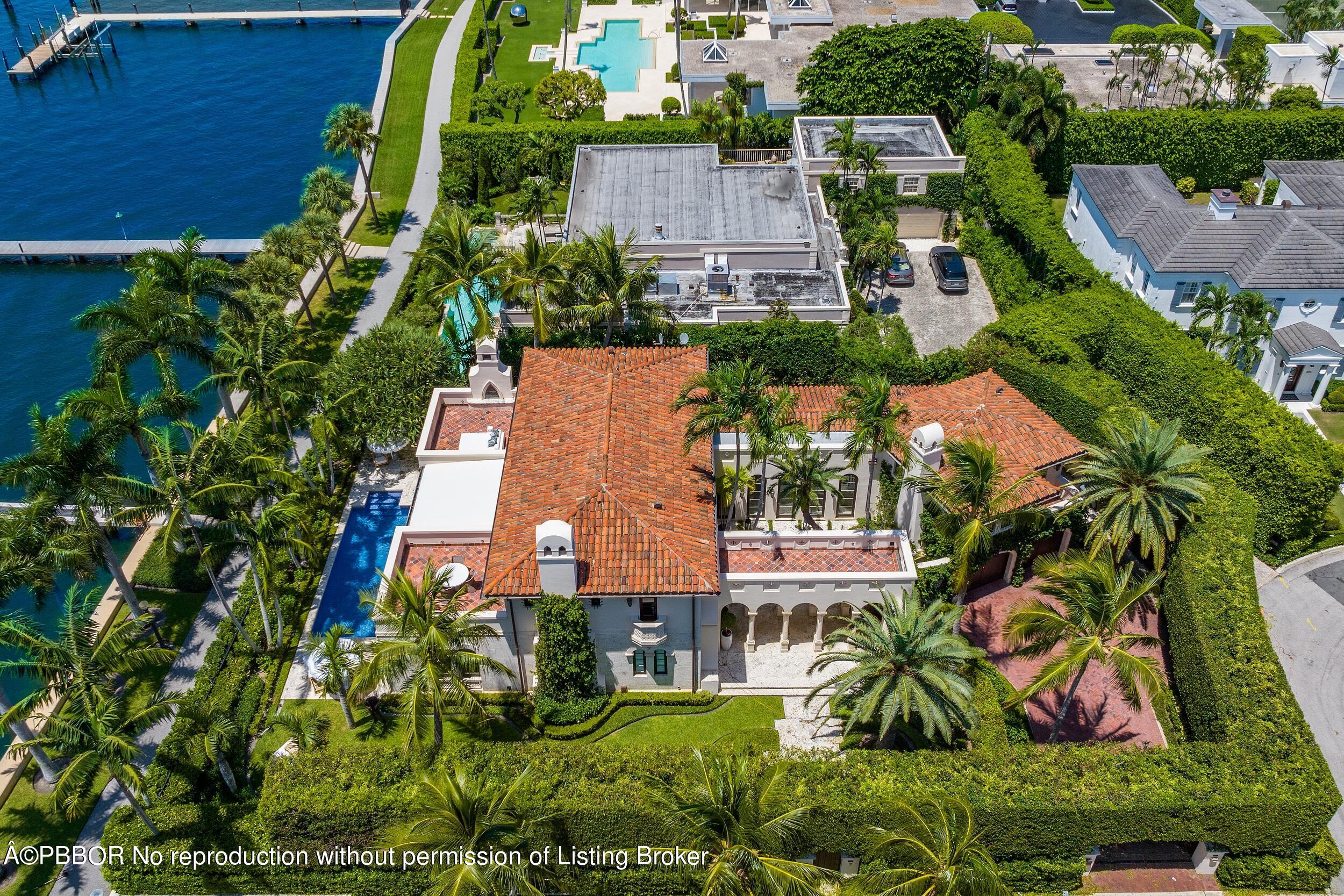 313 Dunbar Road Palm Beach, FL 33480 - Photo 67 of 73 an aerial view of residential houses with outdoor space and street view
