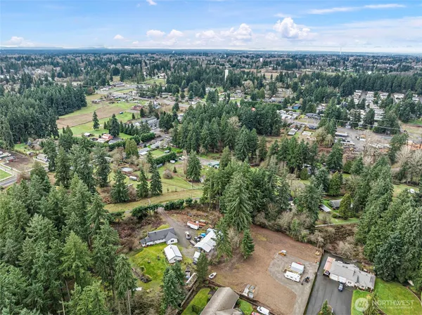 an aerial view of multiple house