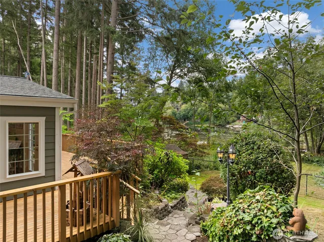 a view of balcony and deck