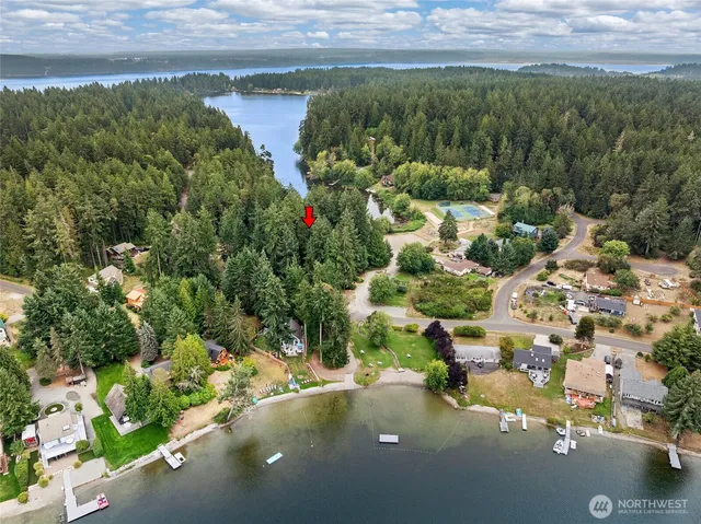 a view of a house with backyard and trees