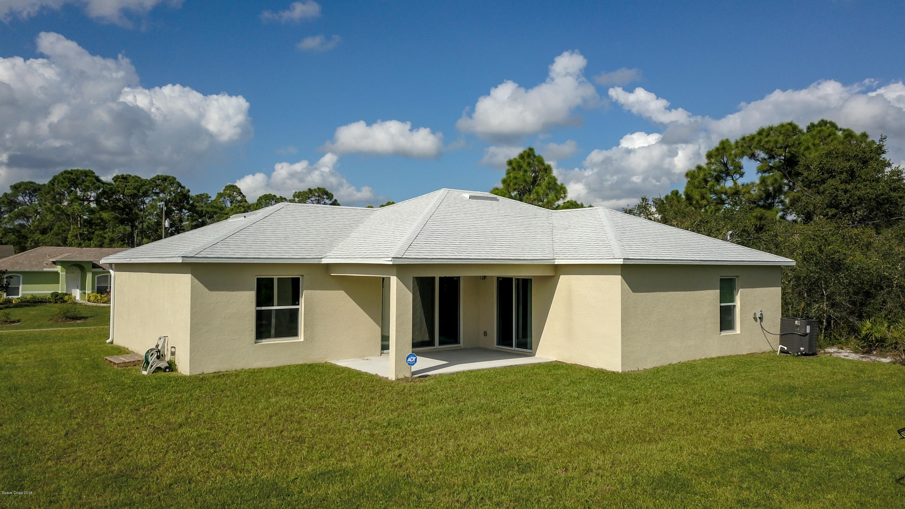 Back view of house