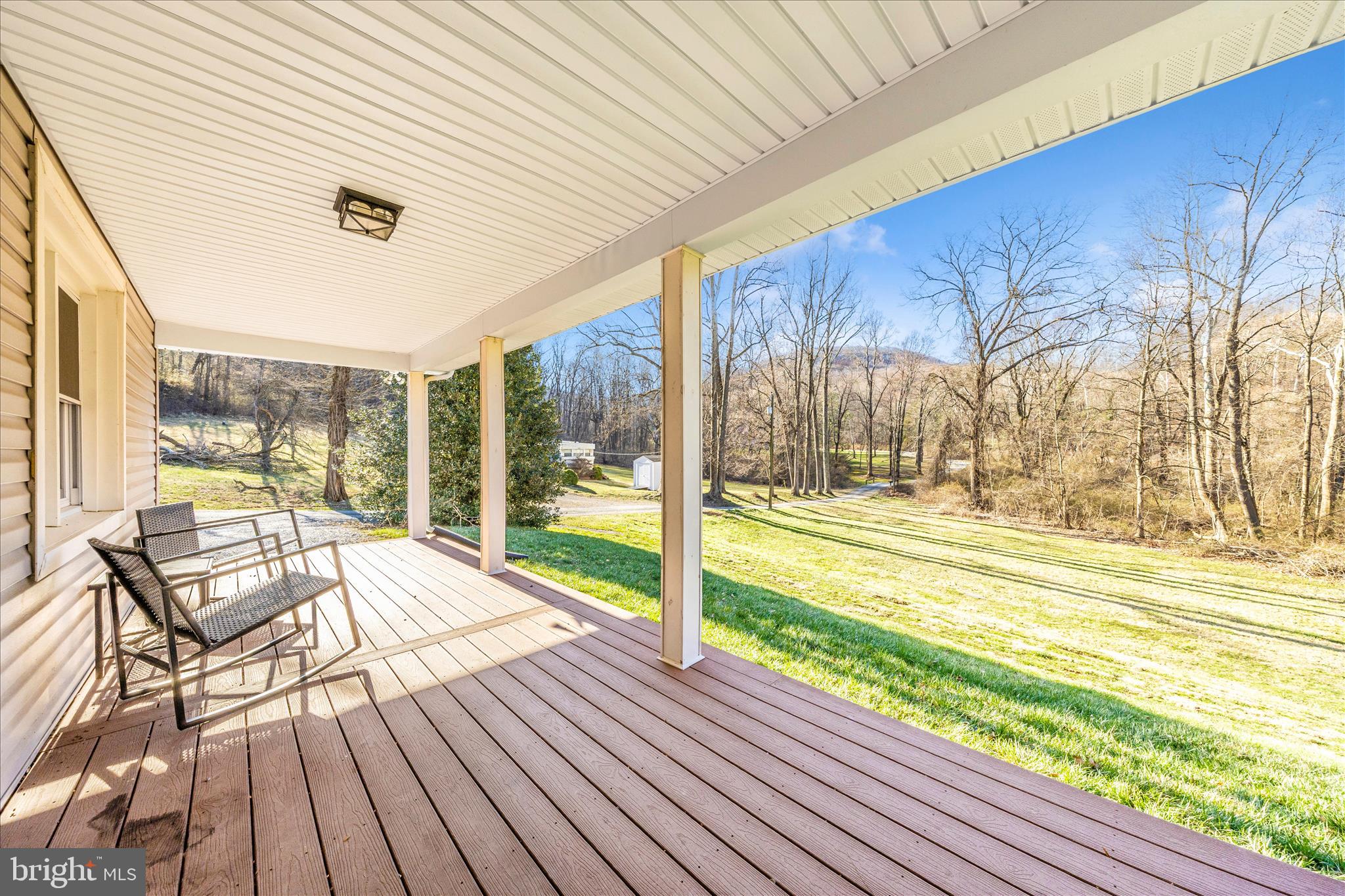 11863 Wolfsville Road Smithsburg, MD 21783 - Photo 42 of 51 a view of a balcony with wooden floor