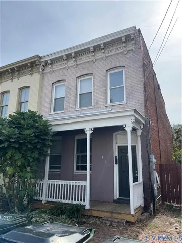 a front view of a house