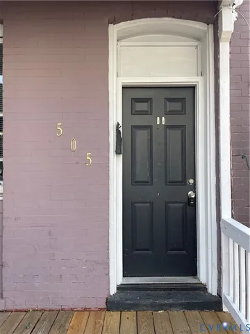 a view of front door