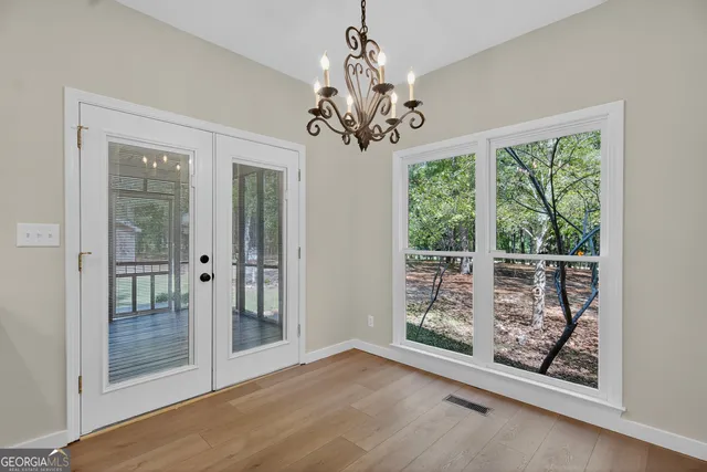 a view of a room with window