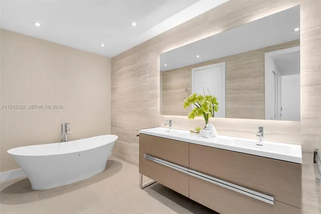 a bathroom with a sink and a bathtub