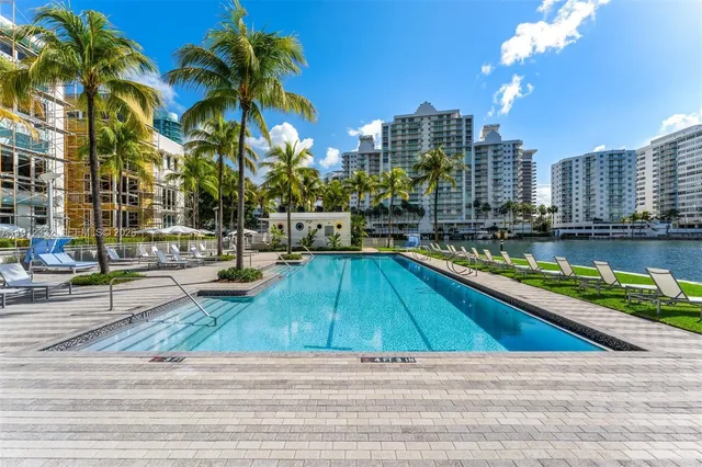 a view of a city with tall buildings