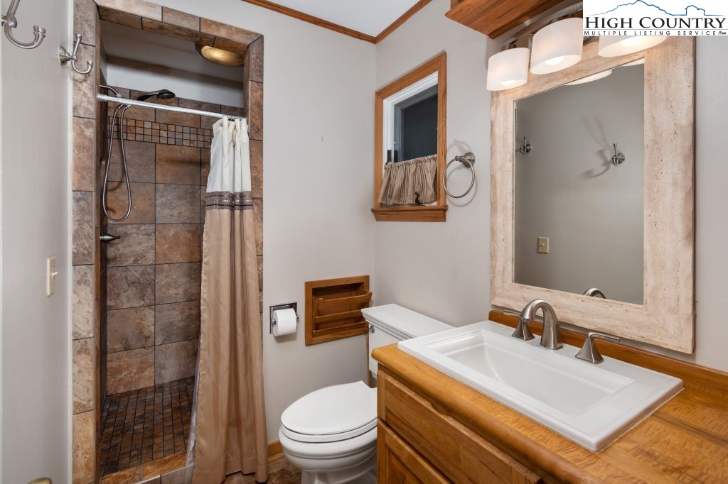 1005 Andy Hicks Road Banner Elk, NC 28604 - Photo 11 of 44 a bathroom with a sink toilet and shower