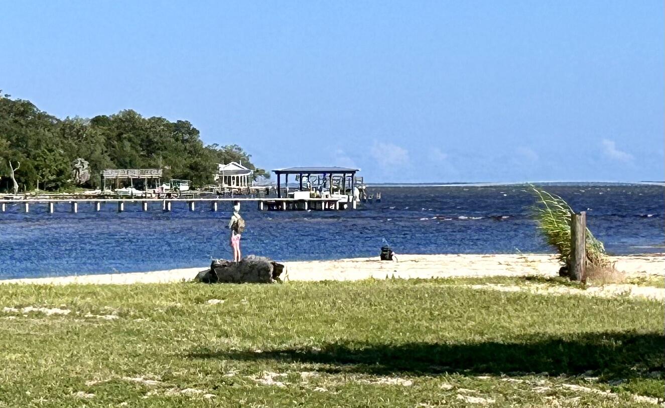 128 Dolphin Cove Freeport, FL 32439 - Photo 34 of 36 a view of swimming pool with lawn chairs and large trees