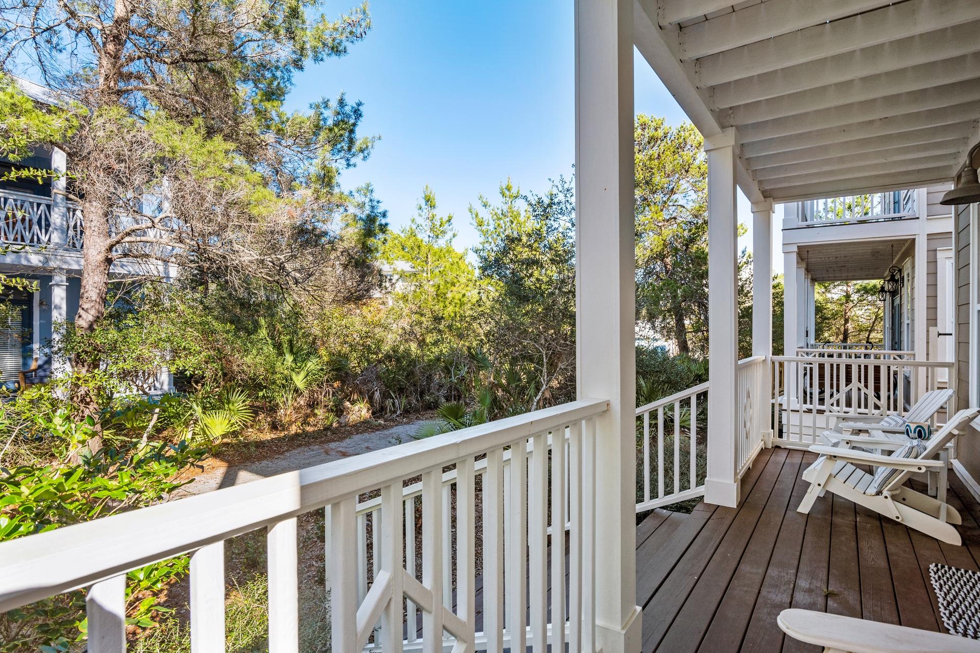 22 Moonlight Beach Lane Inlet Beach, FL 32461 - Photo 15 of 45 a view of a balcony with wooden floor