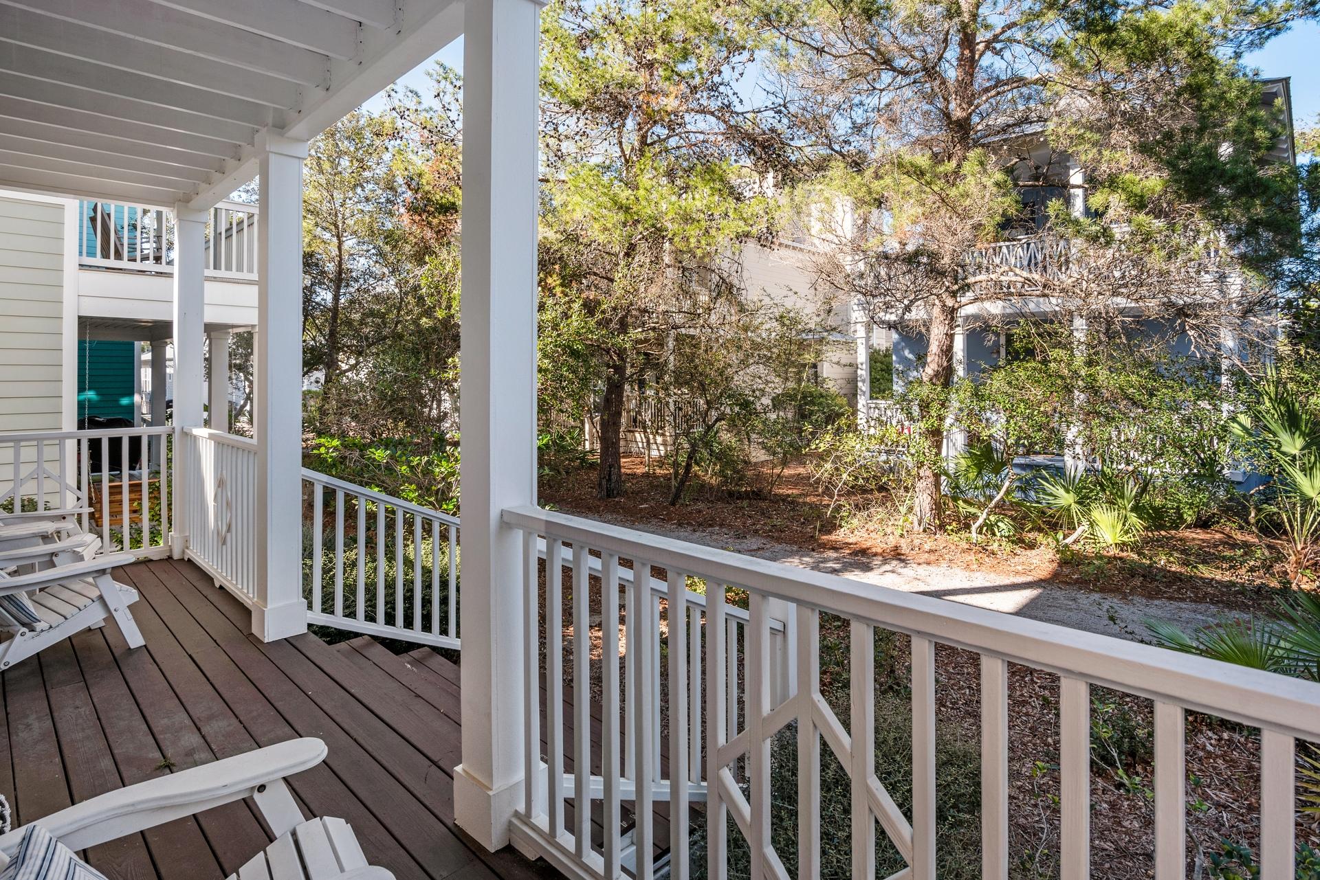 22 Moonlight Beach Lane Inlet Beach, FL 32461 - Photo 16 of 45 a view of a balcony with wooden floor