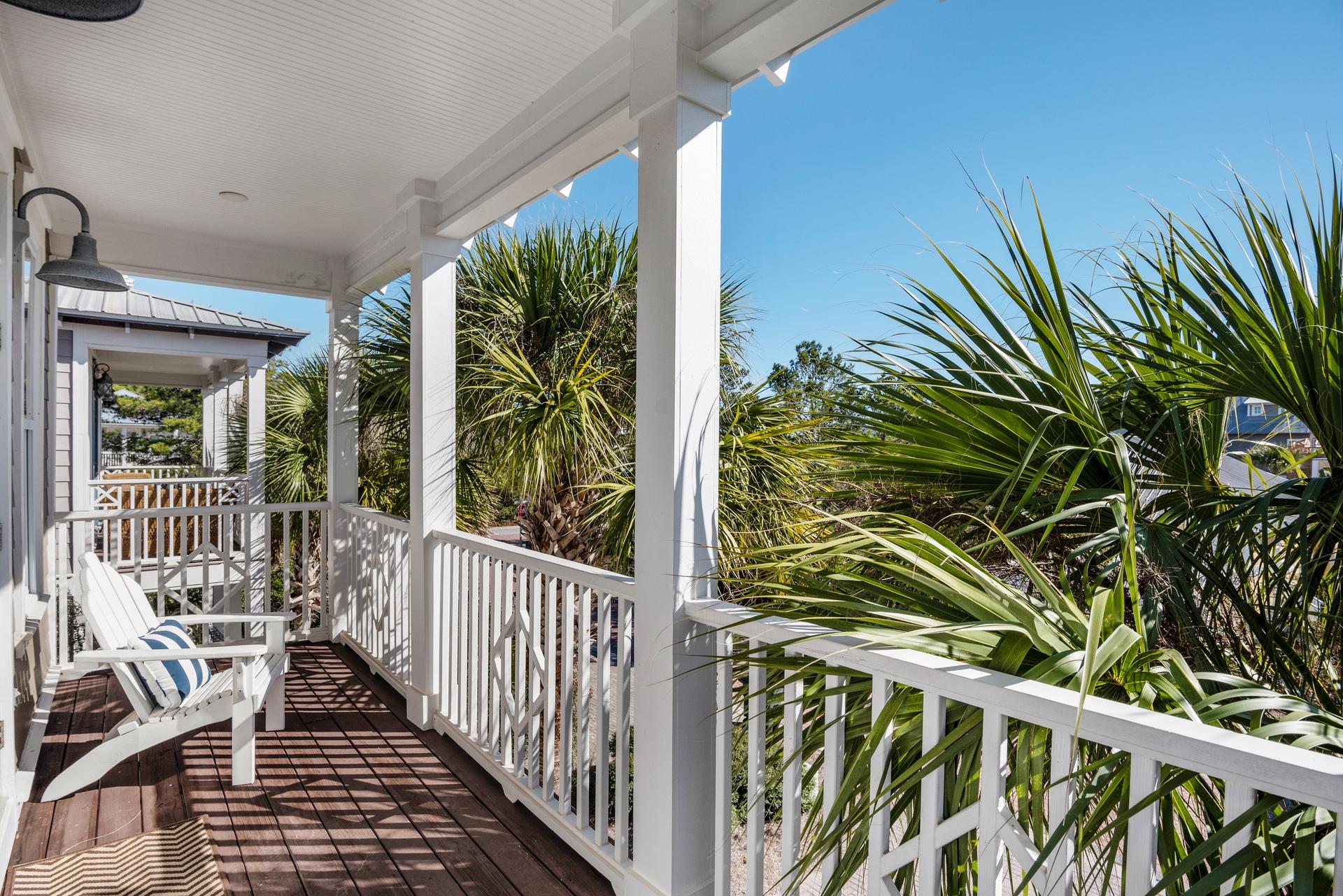 22 Moonlight Beach Lane Inlet Beach, FL 32461 - Photo 24 of 45 a view of a balcony with wooden floor