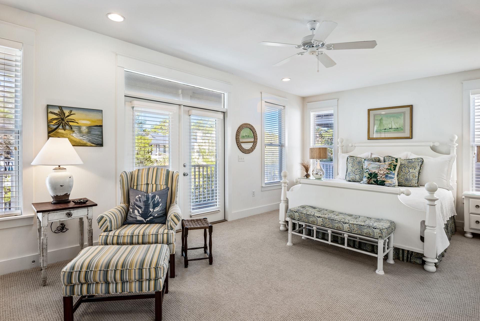 22 Moonlight Beach Lane Inlet Beach, FL 32461 - Photo 27 of 45 a bedroom with a bed furniture and window