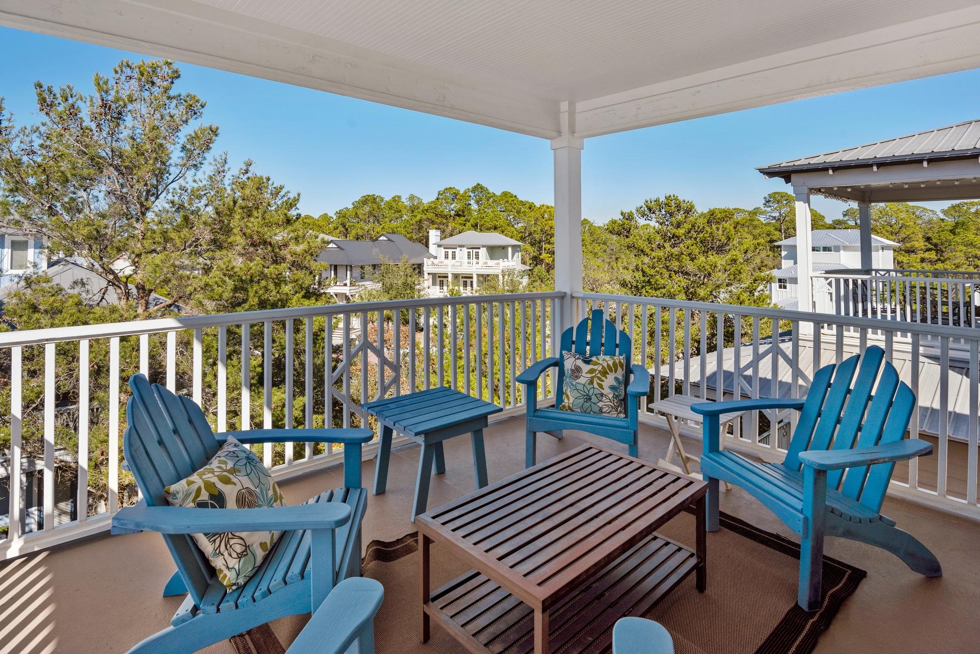 22 Moonlight Beach Lane Inlet Beach, FL 32461 - Photo 37 of 45 a view of a chairs in balcony