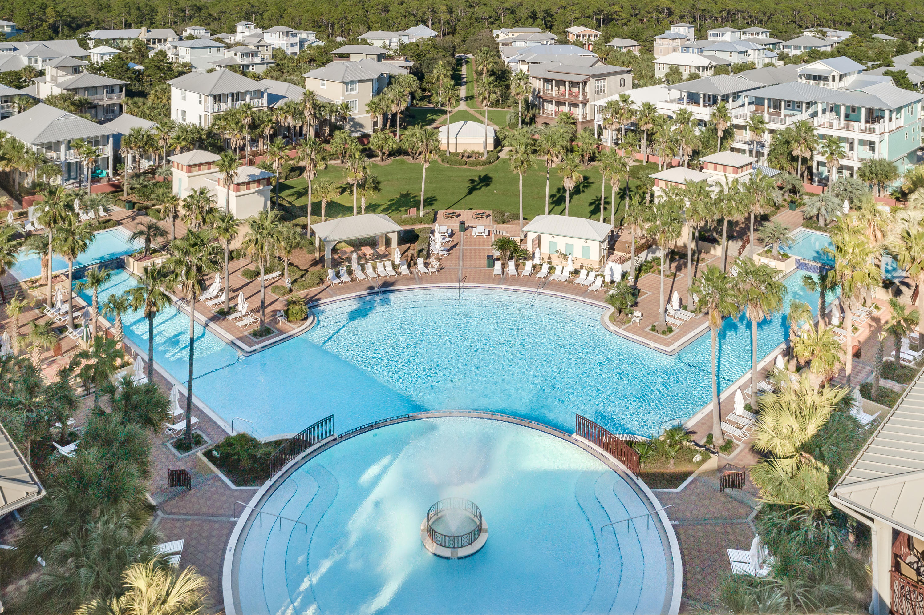 22 Moonlight Beach Lane Inlet Beach, FL 32461 - Photo 38 of 45 an aerial view of a house with a swimming pool