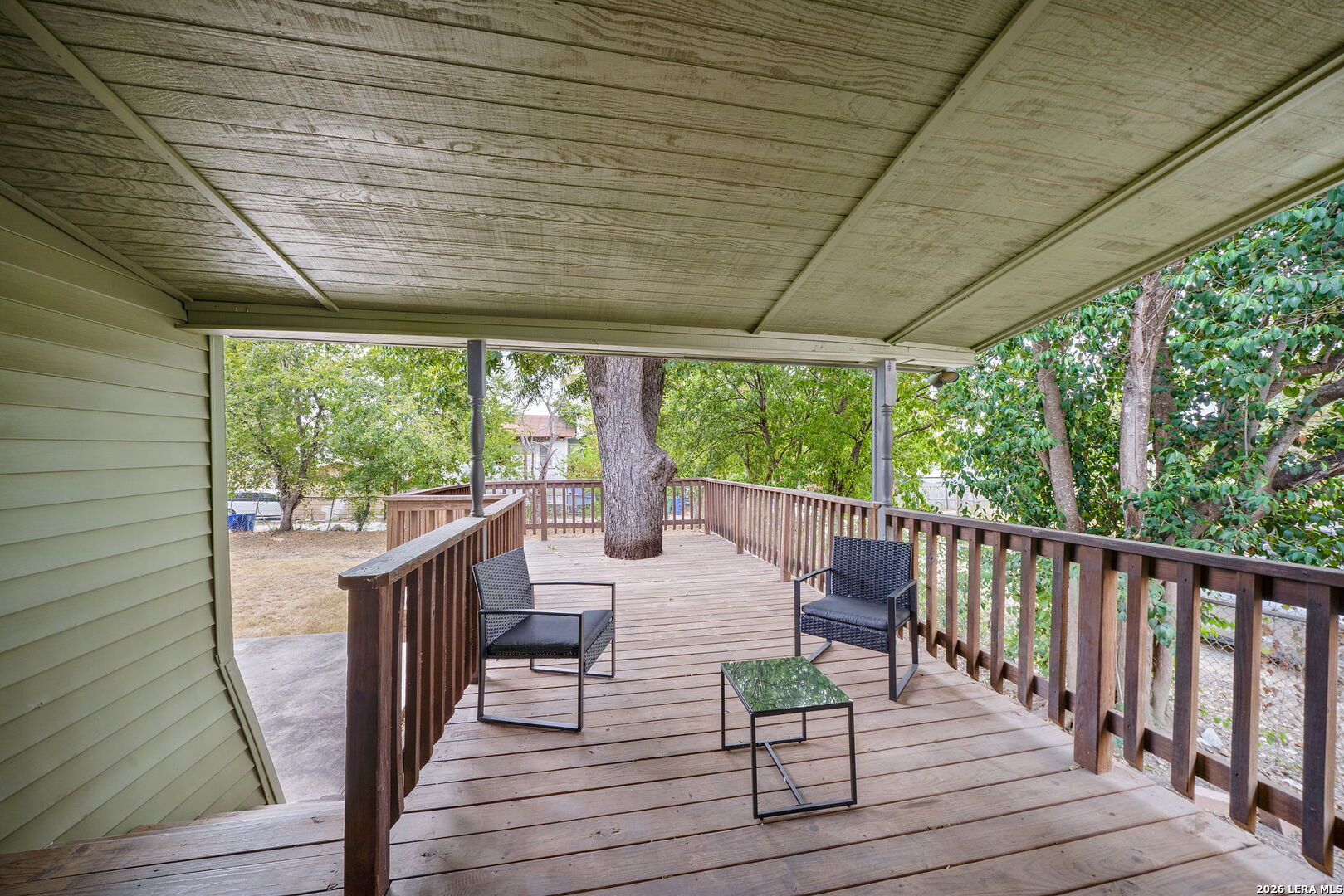 636 Rigsby Avenue San Antonio, TX 78210 - Photo 17 of 23 a view of a patio with wooden floor