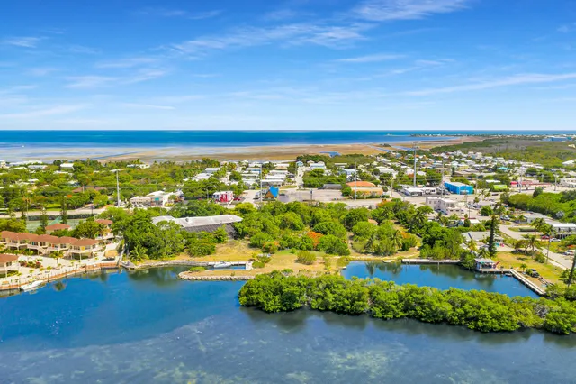 a view of an ocean with city