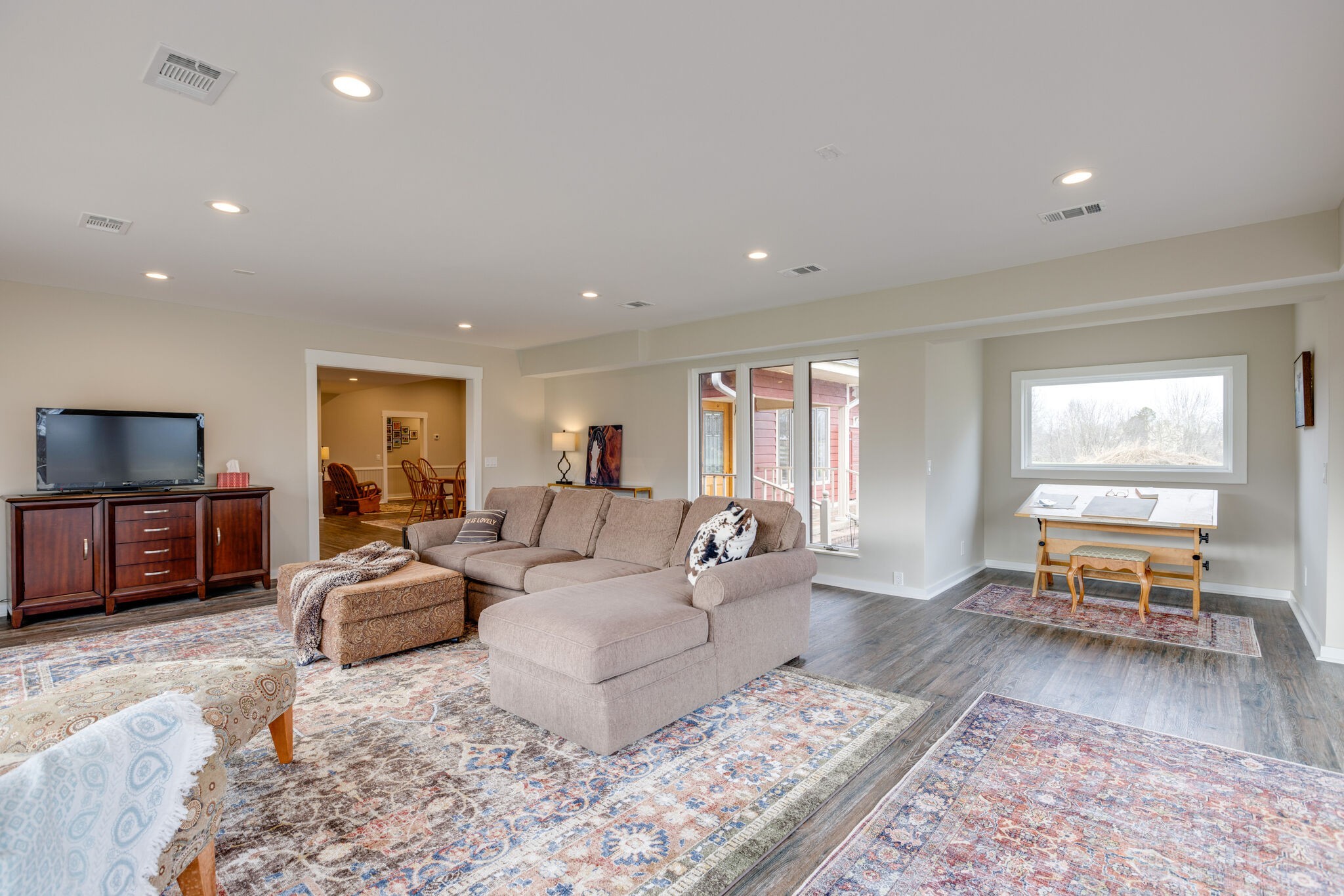 3111 Lewis Road Santa Fe, TN 38482 - Photo 24 of 40 a living room with furniture and a flat screen tv