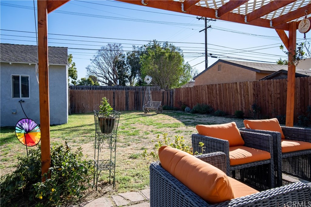 3708 West Victory Boulevard Burbank, CA 91505 - Photo 20 of 24 a view of backyard of a house with seating space