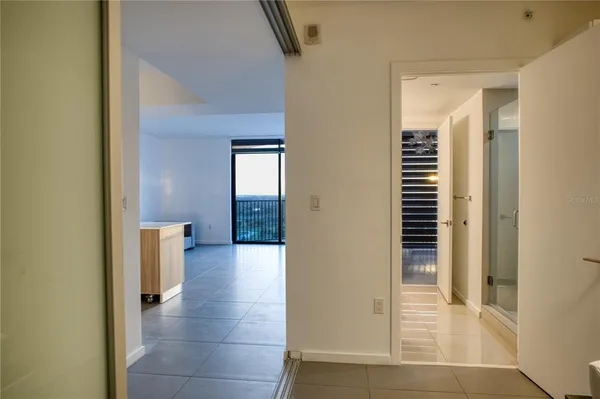 a view of an empty room