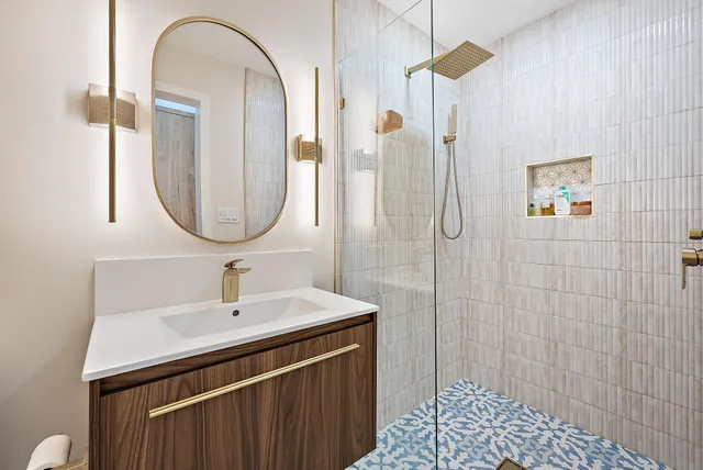 a room with furniture and a rug